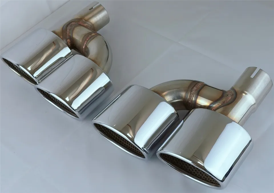 Ponta de silenciador duplo